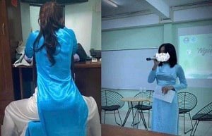 ครูที่มีเสน่ห์ Thanh Thao ทำให้นักเรียนร้องไห้สะอึกสะอื้น