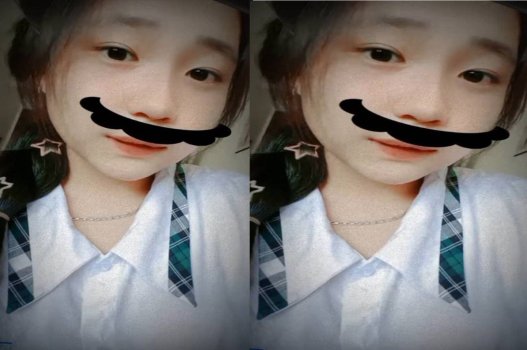 นักเรียนหญิงซ่อนตัวอยู่ห่างจากเด็กผู้หญิง