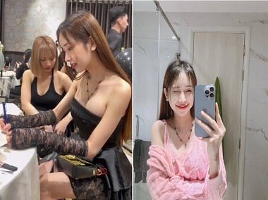 ร่างกายร้อนของ Lam Thai Vy ถูกระเบิดอย่างมีความสุข