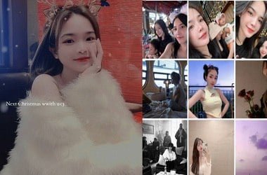 รถราง Pham แสดงหน้าอกใหญ่ของเธอ