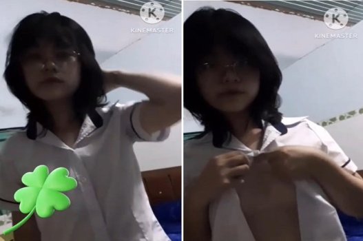 ถ่ายวิดีโอแสดงก้นของเธอเพื่อล่อเพื่อนร่วมชั้น