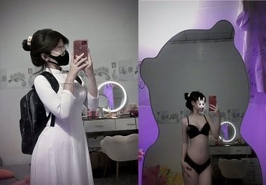 Thu Hien มีเสน่ห์ Ao Dai